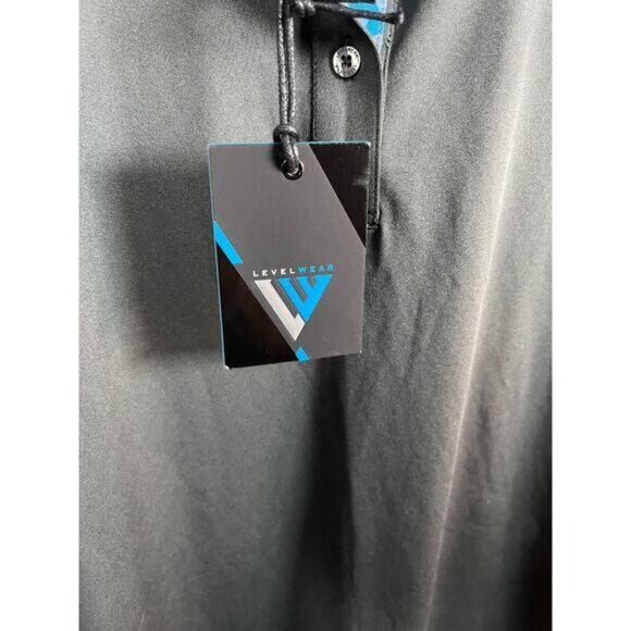 LevelWear Polo Shirt Mens Large Gray Golf Performance Short Sleeve - Picture 3 of 4